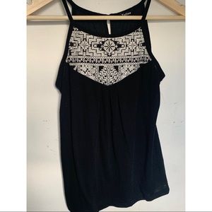 Black and white tank top